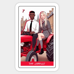 the chariot - house of anubis tarot card Sticker